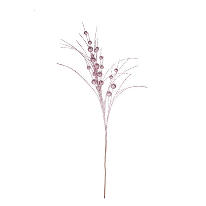 Christmas Glitter Berry Branch Pink