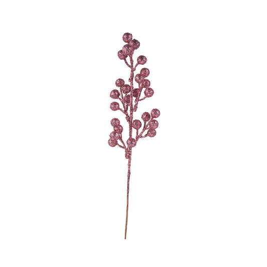 Artificial Glitter Berry Branch