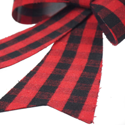Artificial Bowknot Ornament Black&Red