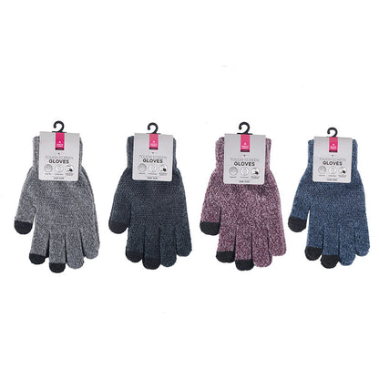 Ladies Texting Magic Gloves with Dots and Brushed Interior