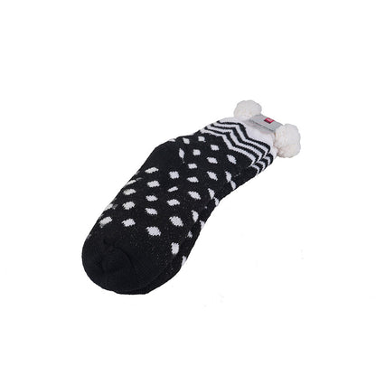 Ladies Lounge Socks with Sherpa Lining and Grippers