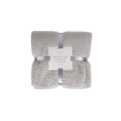 Super Soft Cuddle Throw Grey 130x180cm