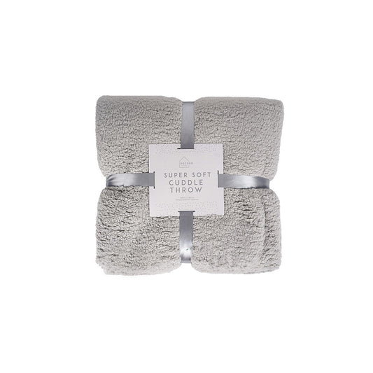 Super Soft Cuddle Throw Grey 130x180cm