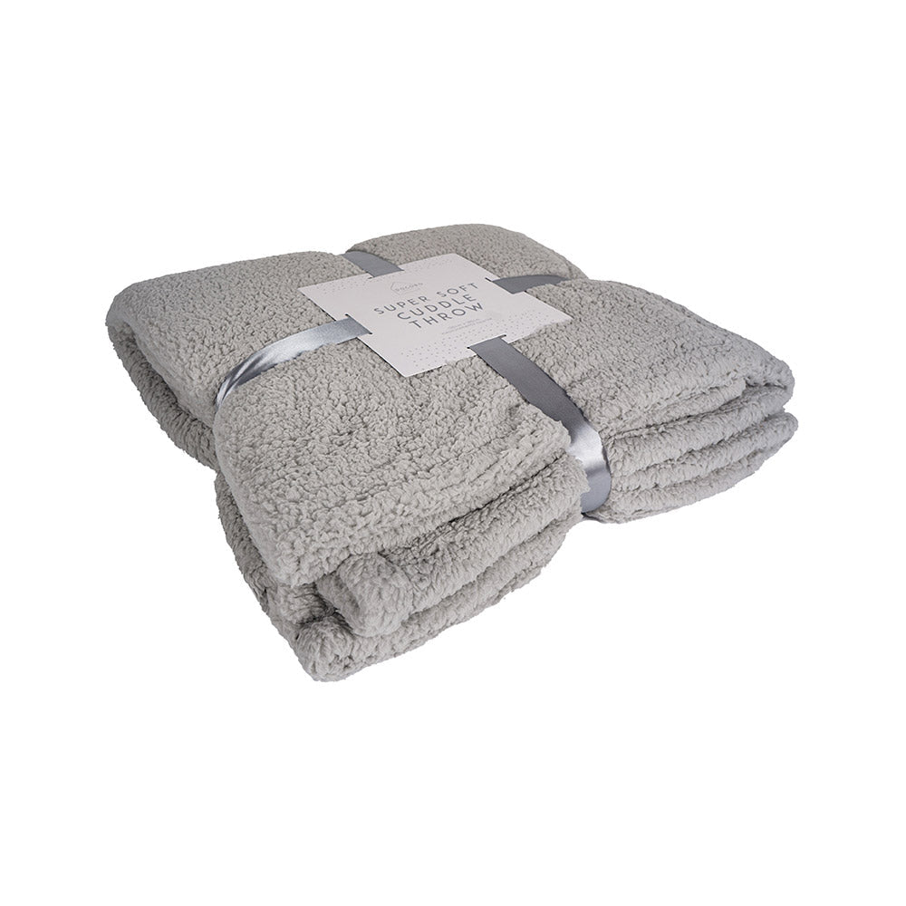 Super Soft Cuddle Throw Grey 130x180cm