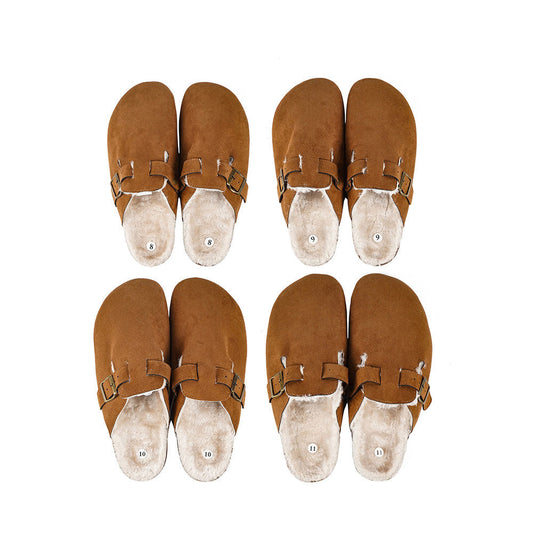 Mens Faux Suede Clogs