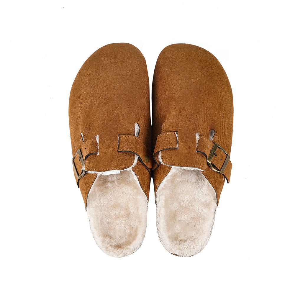 Mens Faux Suede Clogs