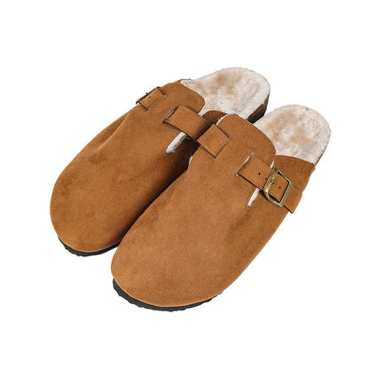 Mens Faux Suede Clogs