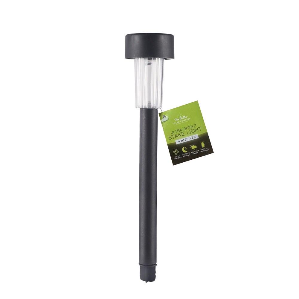 Plastic Solar Light Black
