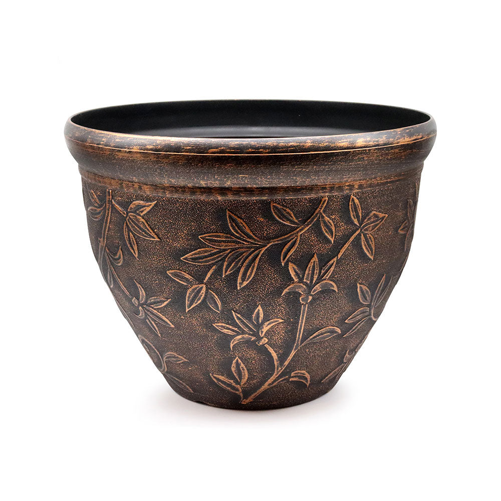 Leaf Relief Flower Pot 34cm