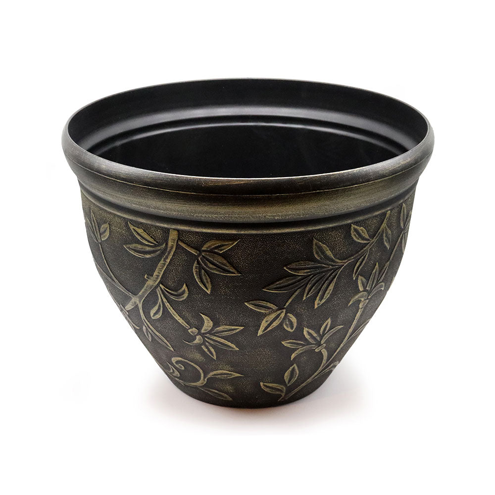 Leaf Relief Flower Pot 34cm