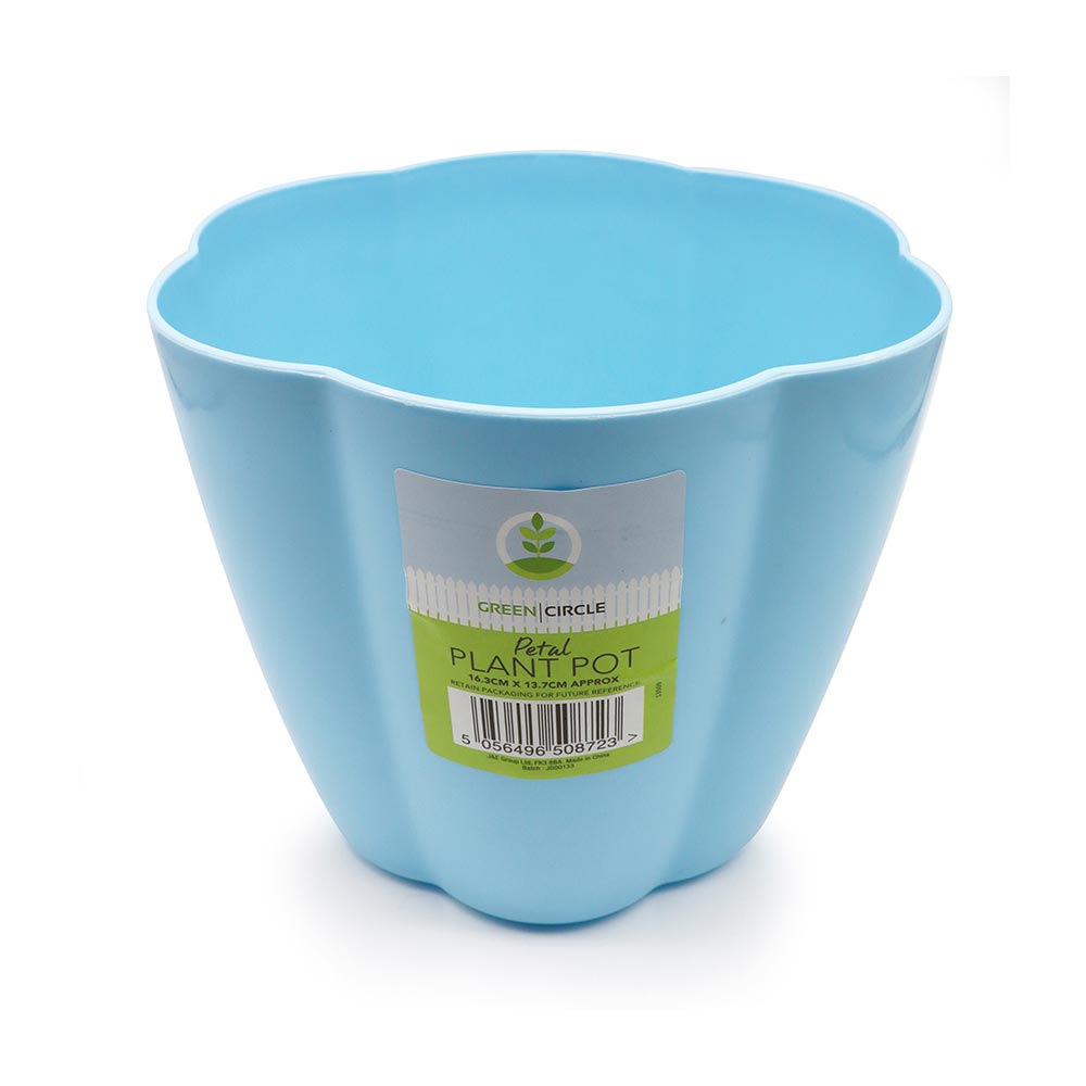 Petal Plastic Plant Pot 16cm