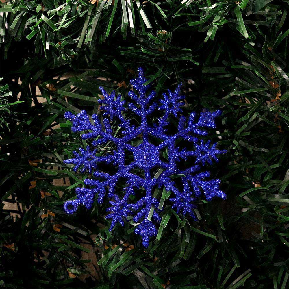 Snowflake Decoration Blue 10PK